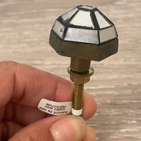 NIB 4 mirror mosaic knobs drawer pulls Anthropologie - Picture 4 of 5